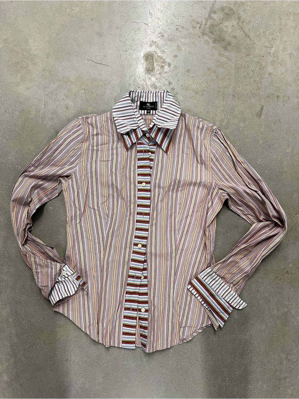 Etro Double Collared/Sleeve Vintage Button Up